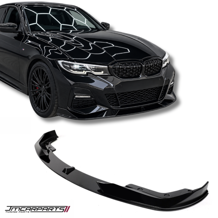 AC stila priekšējā bufera spoileris BMW G20 / G21 PRE-LCI (18-22), spīdīgi melns