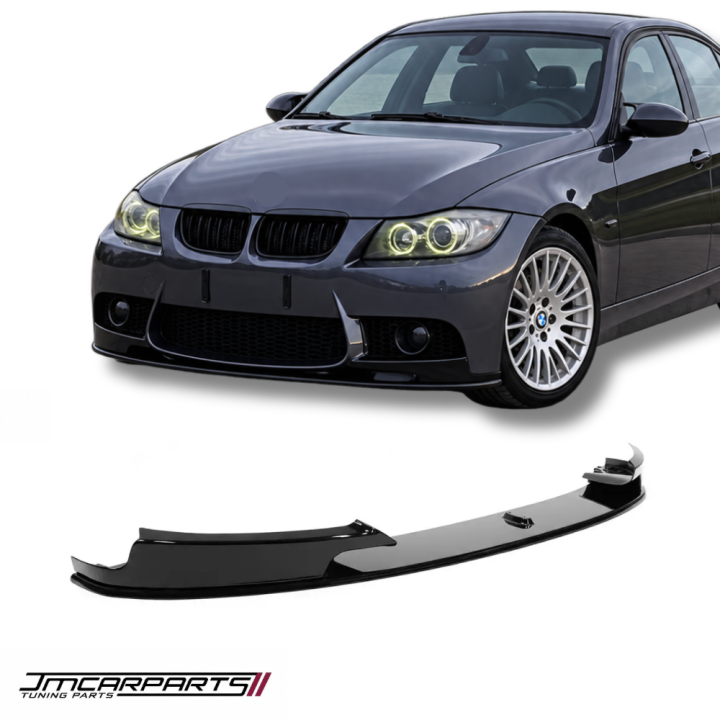 Priekšējā bufera spoileris BMW E90/E91 ar M3 stila buferi, spīdīgi melns