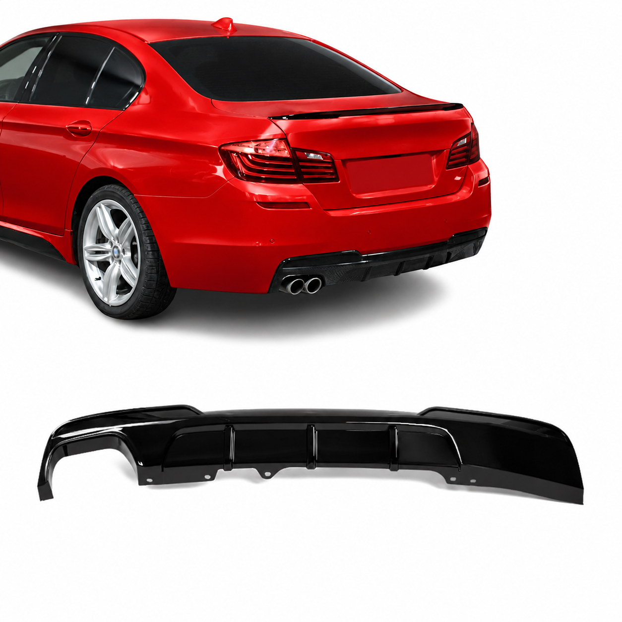 Difuzors BMW F10/F11 ar M-Pack aizmugurējo buferi