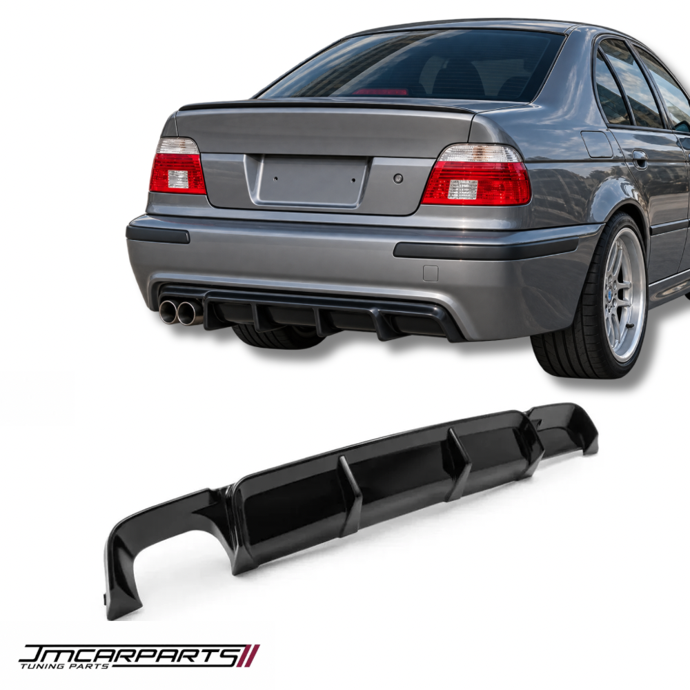 Aizmugurējā bufera difuzors BMW E39 ar M-Pack, spīdīgi melns