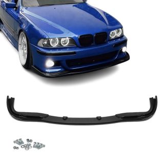 H Look V2 priekšējā bufera spoileris BMW E39 M Sport / M5, spīdīgi melns — 1