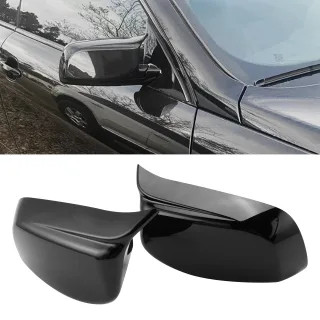 Spīdīgi melni spoguļu vāciņi BMW E60/E61/E63/E64 — 1