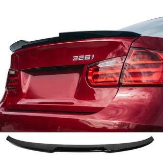 M4 stila bagāžnieka spoileris BMW F30 / F80 (11-18), spīdīgi melns — 1