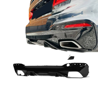 Performance aizmugurējā bufera difuzors BMW G30/G31, spīdīgi melns — 1