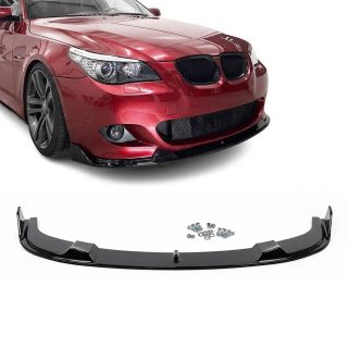 HM stila priekšējā bampera spliteris BMW E60/E61 ar M-Tech buferi, ĪPAŠI IZTURĪGA VERSIJA — 1