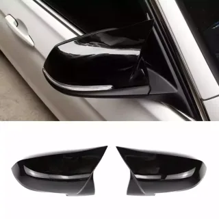Spoguļu vāciņu komplekts BMW F10, F11, F06, F07, F12, F13 LCI, spīdīgi melns — 5
